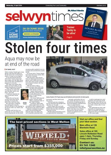 Selwyn_Times: April 15, 2026