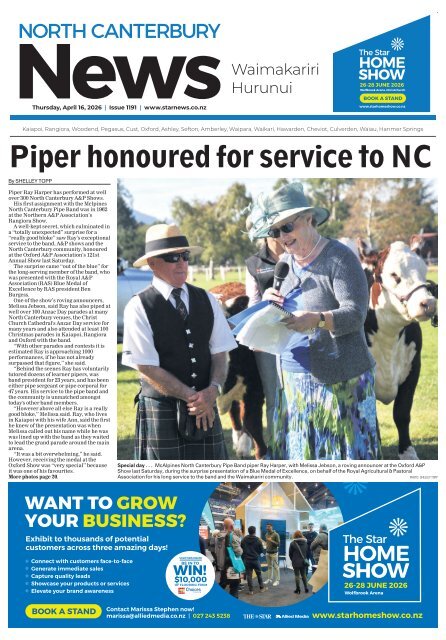 North Canterbury News: April 16, 2026