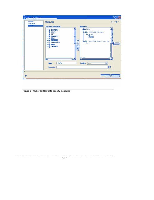 BPS 1 BIRT Cross tab, OLAP Cube Support Specification - Eclipse