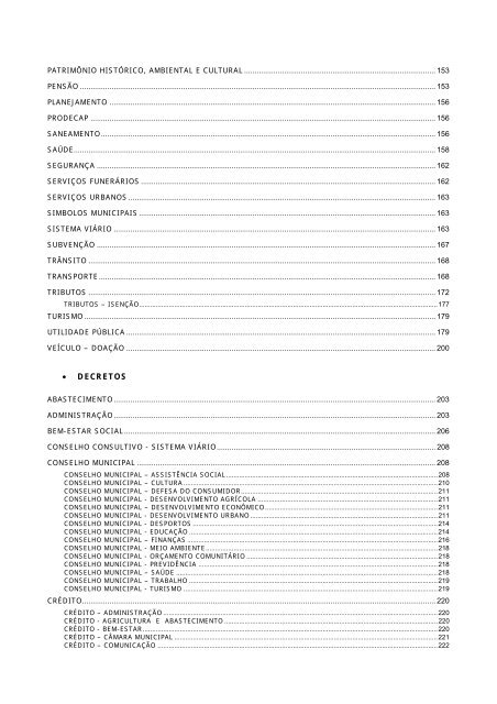 ementário da legislação municipal por assunto - Prefeitura de Cuiabá