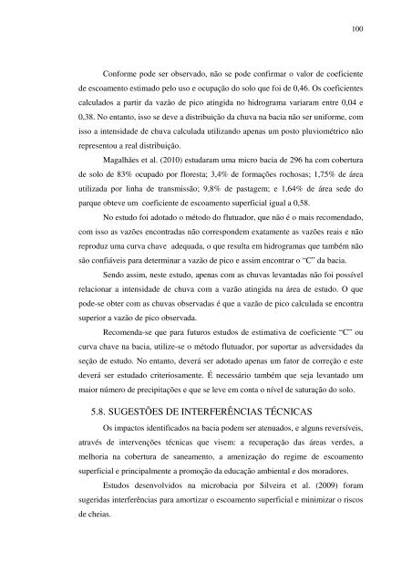 caracterização ambiental e hidrológa da bacia do córrego ... - Index of