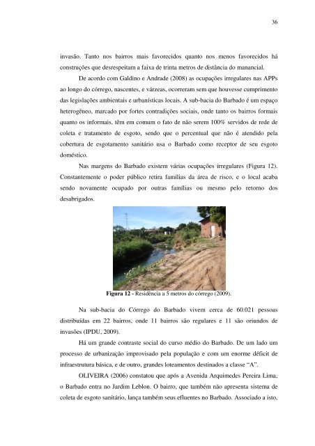 caracterização ambiental e hidrológa da bacia do córrego ... - Index of