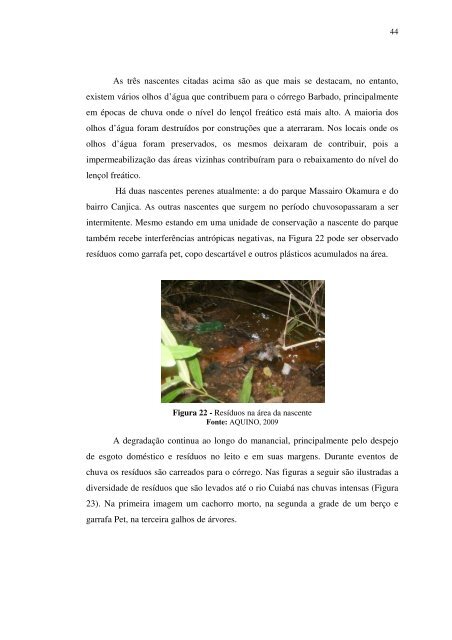 caracterização ambiental e hidrológa da bacia do córrego ... - Index of