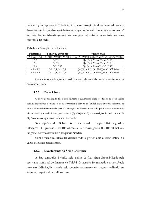 caracterização ambiental e hidrológa da bacia do córrego ... - Index of