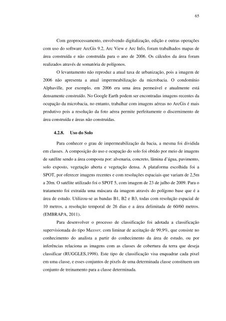 caracterização ambiental e hidrológa da bacia do córrego ... - Index of