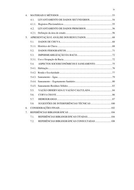 caracterização ambiental e hidrológa da bacia do córrego ... - Index of