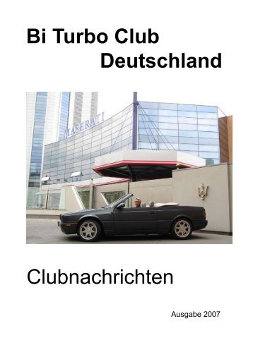 Bi Turbo Club Deutschland Clubnachrichten