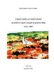 A Igreja Católica na Cuiabá Colonial: da primeira Capela à ... - ppghis