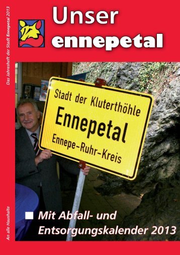 An alle Haushalte Das Jahresheft der Stadt Ennepetal 2013