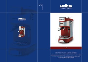 LIBRETTO DI ISTRUZIONI MACCHINA ESPRESSO LAVAZZA ...