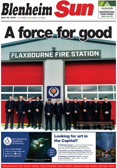 Blenheim Sun: April 22, 2026