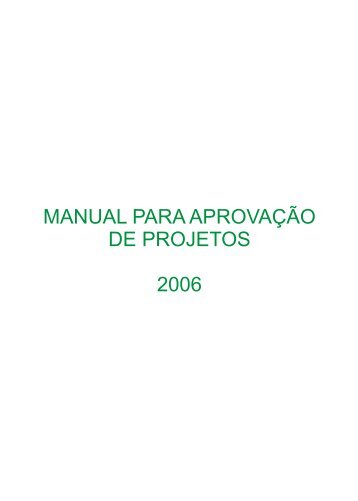 Manual para aprovação de projetos - Prefeitura de Cuiabá