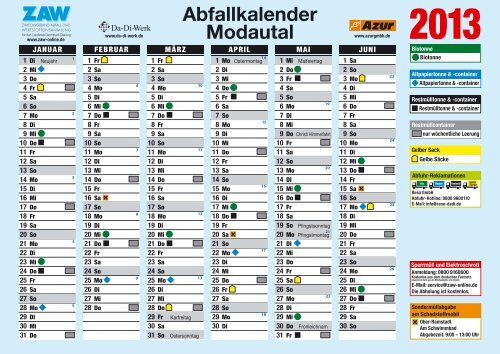 Abfallkalender Modautal - Zweckverband Abfall- und ...