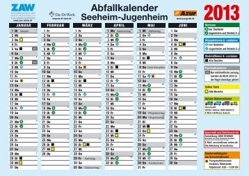 Abfallkalender Seeheim-Jugenheim - Zweckverband Abfall