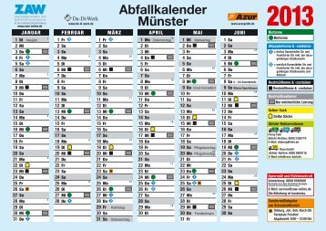 Abfallkalender Münster - Zweckverband Abfall- und ...