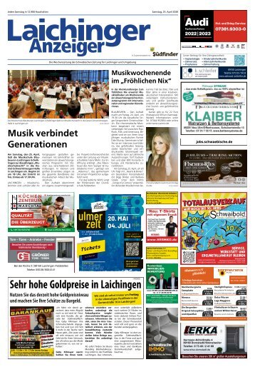 25.04.2026 Laichinger Anzeiger