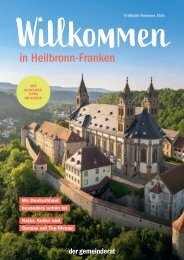 Willkommen in Heilbronn-Franken: Ausgabe Frühling/Sommer 2026