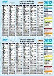 Abfallkalender Babenhausen Abfallkalender Babenhausen