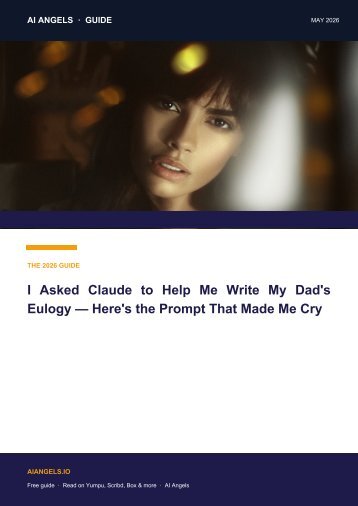 Visual Guide: Writing a Eulogy with AI in 2026 — Claude Interview Prompt Breakdown
