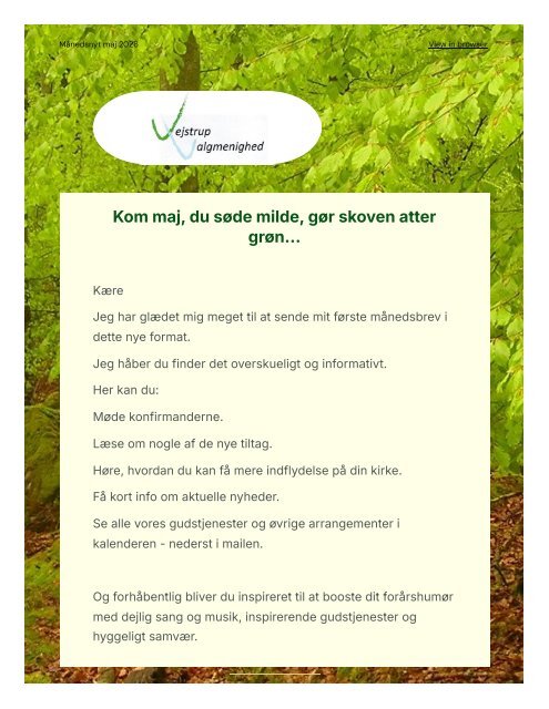 Nyhedsbrev maj 2026