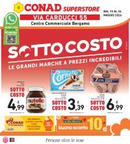 Volantino SOTTOCOSTO BERGAMO CARDUCCI