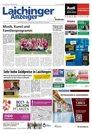 16.05.2026 Laichinger Anzeiger