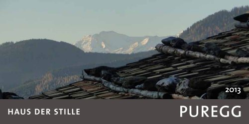 Programmheft 2013 Als Pdf Anzeigen Puregg Haus Der Stille