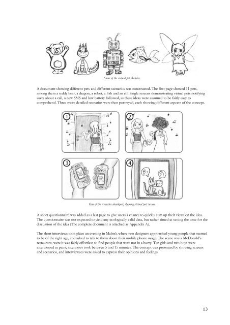 User Experience Design at Sony Ericsson - Introducing the Virtual Pet
