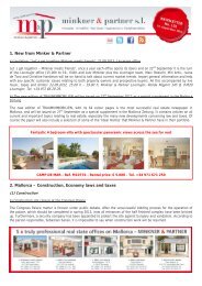 1. New from Minker & Partner 2. Mallorca ... - Mallorca Property