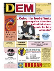 Keko ile hedefimiz Avrupa'da tüketilen kaliteli ... - Dem Gazetesi