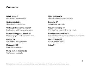 Sony Ericsson T100 user guide (PDF) - Vodafone