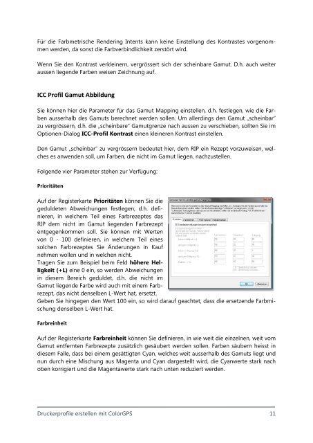 Druckerprofile erstellen mit ColorGPS