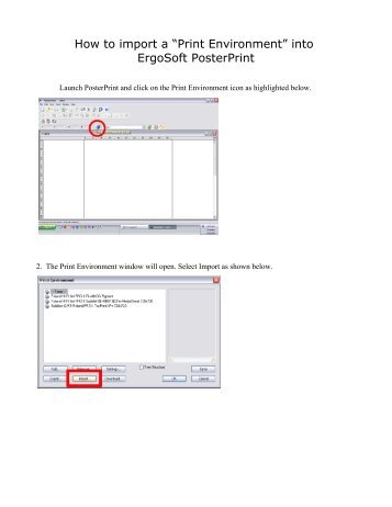 ErgoSoft Print Environment Set Up