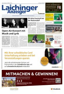 30.05.2026 Laichinger Anzeiger