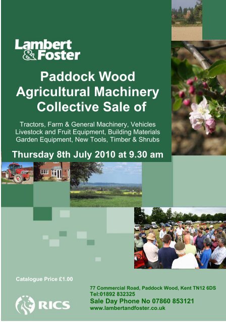 Paddock Wood Agricultural Machinery Collective Sale of