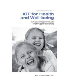 ICT for Health and Well-Being (pdf) - Turku Science Park