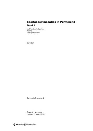 Sportaccommodaties in Purmerend Deel I - Gymnastiekvereniging ...