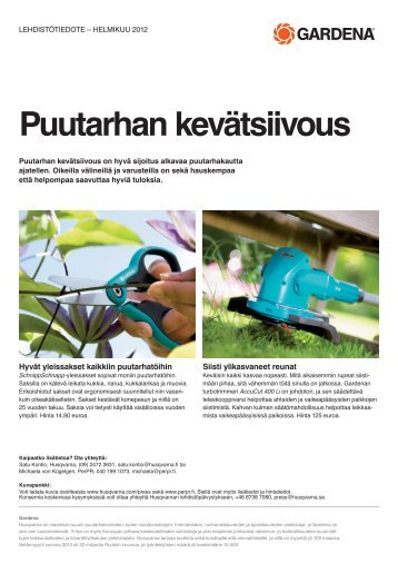 Puutarhan kevätsiivous - Per PR