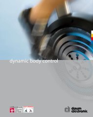 dynamic body control - Daum Electronic