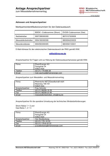 Anlage Ansprechpartner - RNG