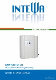 RAINMASTER Eco Montage- und ... - Intewa GmbH