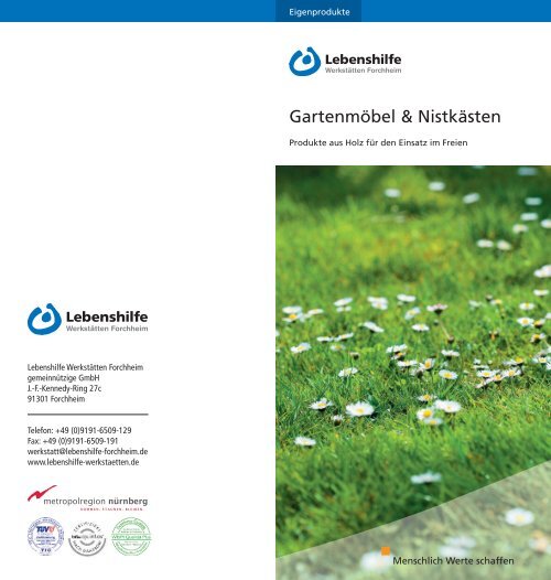 Katalog Gartenmöbel (PDF) - Lebenshilfe Forchheim