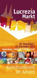 30. November - 23. Dezember 2012 - Regensburg Lucrezia ...