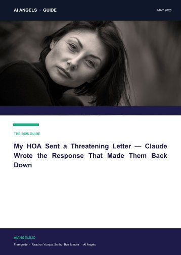 My HOA Sent a Threatening Letter — Claude Wrote the Response That Made Them Back Down