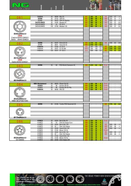 Impresiˇn de fax de pßgina completa - NG Brake Disc