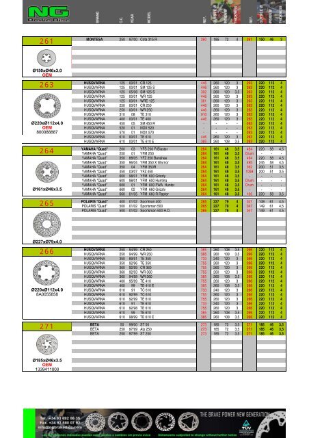 Impresiˇn de fax de pßgina completa - NG Brake Disc