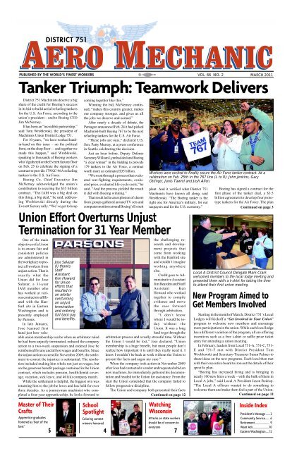 Tanker Triumph: Teamwork Delivers - IAM District 751