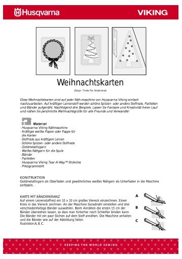 Anleitung im PDF-Format ausdrucken - Husqvarna Viking