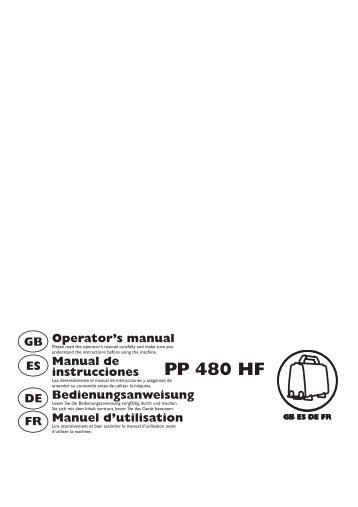 OM, PP 480 HF, 2011-06, EN, ES, DE, FR - Husqvarna