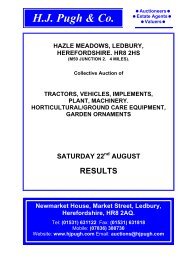 HAZLE MEADOWS, LEDBURY - HJ Pugh & Co Auctioneers